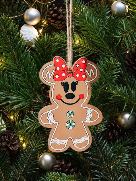 Mickey & Minnie Gingerbread Ornaments Disney Gingerbread Mickey Disney ...