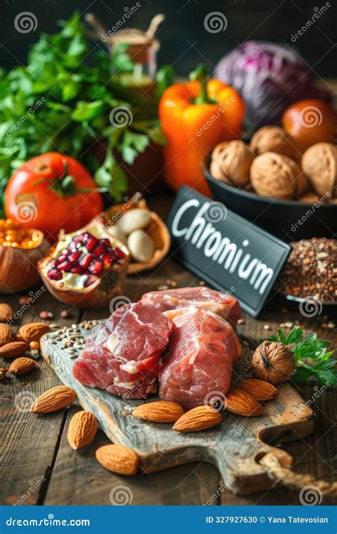 Chromium-rich Foods on the Table. Selective Focus Stock Photo - Image ...