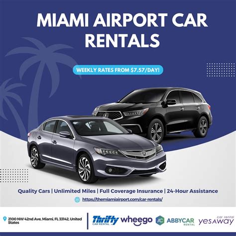Miami Airport Car Rentals | Rentals from $7.57/day!