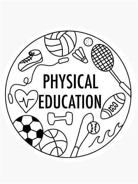 Physical Education Coloring Pages [2025]