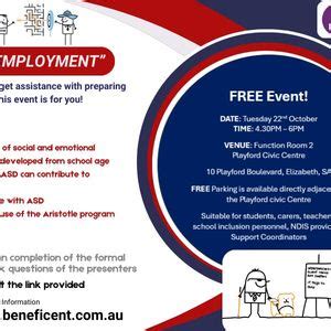 “Next Steps - Launchpad to Employment”, Elizabeth Civic Centre, 10 ...