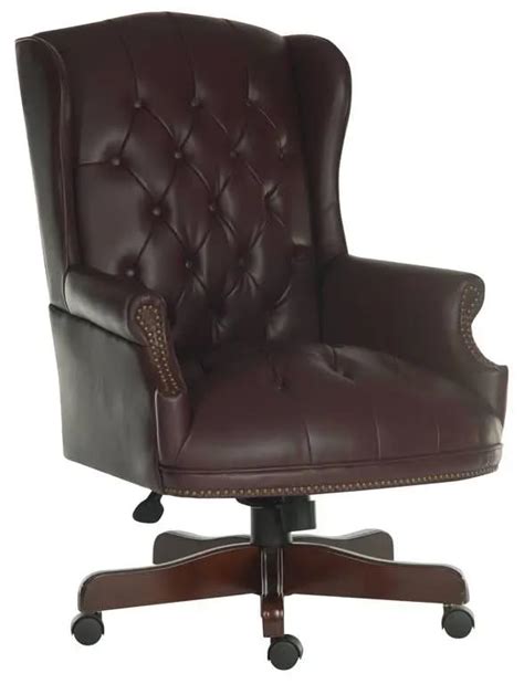 Lakdi The Furniture Co High Back Office Chair |Leatherette & Wooden ...