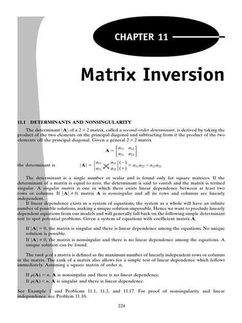 Image result for Inverse Matrix with Example PDF