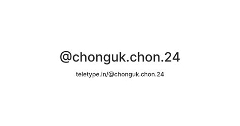 @chonguk.chon.24 — Teletype