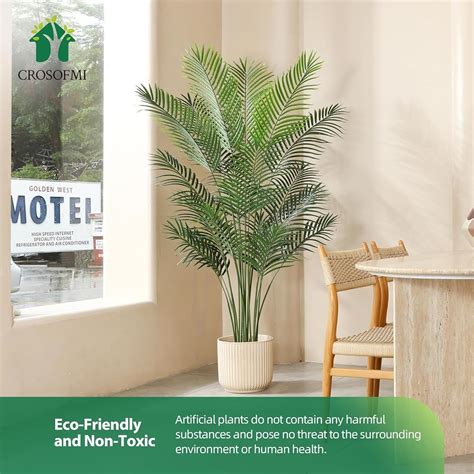 CROSOFMI Artificial Areca Palm Plant 6Ft Fake Tropical Palm India | Ubuy