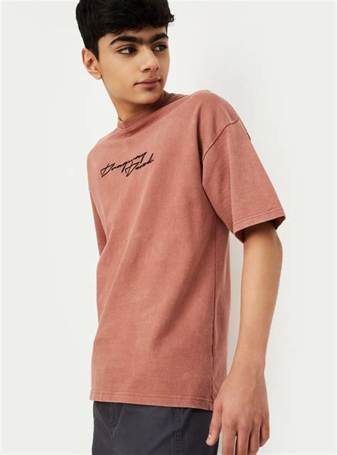 Buy Boys Acid Wash Oversized T-shirt Online at just Rs. 499.0 ...