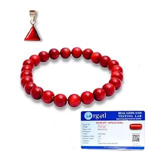 Buy SAINTIMO ® AR Gems simulant Red Italian Ring Bracelet Gemstone AAA ...