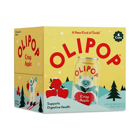 Olipop Prebiotic Soda, Crisp Apple | Thrive Market