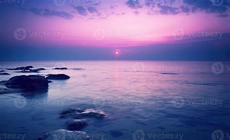 Beach Sunset Backgrounds Purple