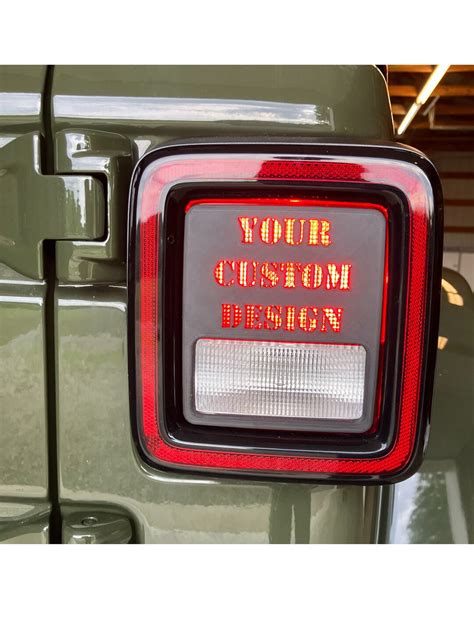 Custom Tail Light Covers for Jeep Wrangler JL (non-led Version) - Etsy