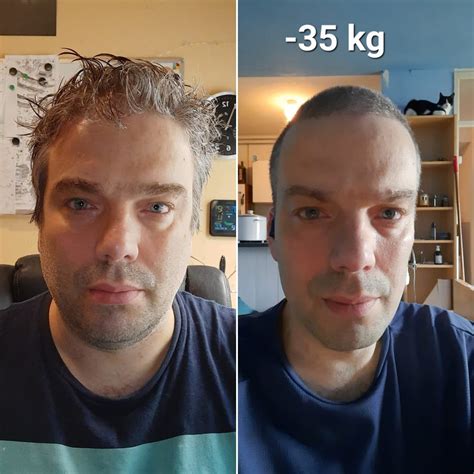 4 months and 35 kg/78 lbs difference. Ok, let's say 1 lb of hair. : r ...