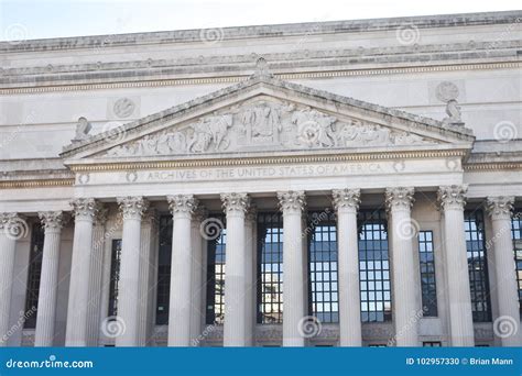 Archives of the United States of America Building Editorial Image ...