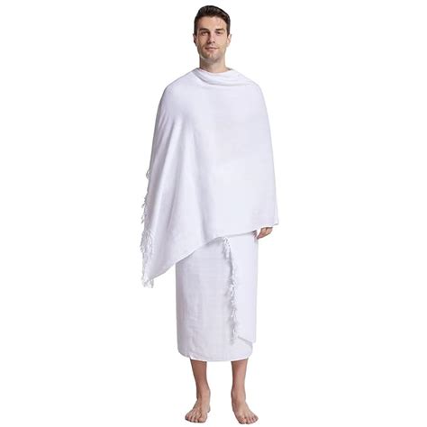 2 Pcs Ihram Clothing for Men Hgjj Umrah, Soft Lightweight Wrap Set ...