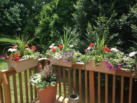 Pin by shelly dietrich on Deck | Railing flower boxes, Balcony railing ...