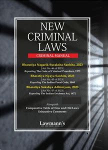 Lawmann's NEW CRIMINAL MAJOR ACTS (CRIMINAL MANUAL) - (New IPC / CRPC ...