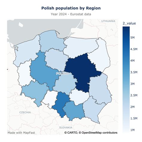 How to create a map of Poland with MapFast?