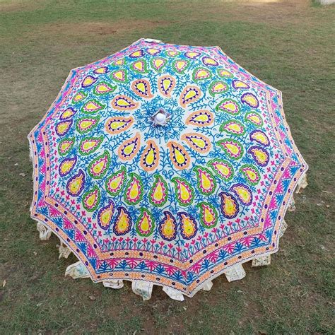 Traditional Indian Ethnic Beach and Garden Umbrella Parasol ...