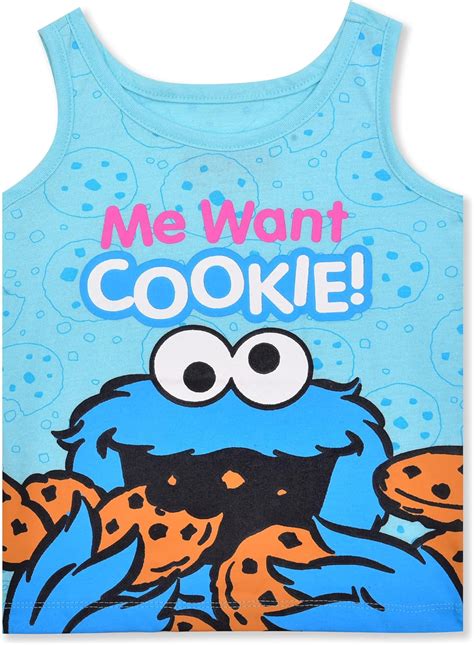 Buy Sesame Street Girls 3 Pack Sleeveless T-Shirt for Infant and ...