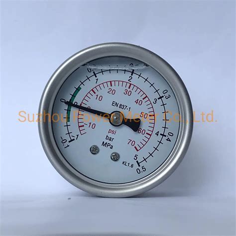 2.5inch -1 to 5 Bar /Psi/ MPa Compound Pressure Gauge - Vacuum Pressure ...