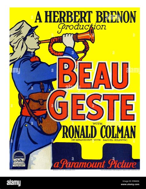 Original film title: BEAU GESTE. English title: BEAU GESTE. Year: 1926 ...