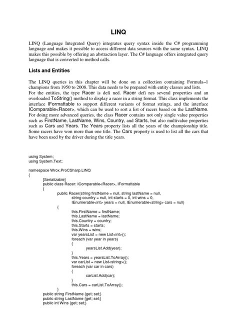 C# Form Example LINQ 的图像结果