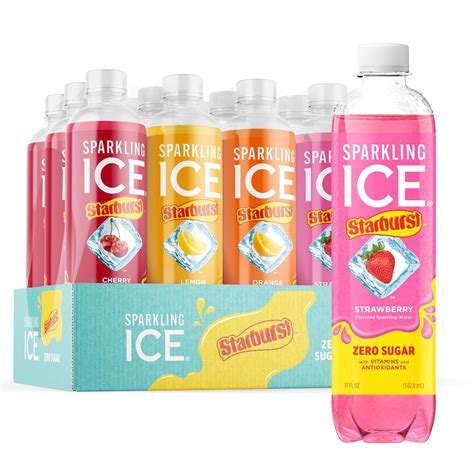 Amazon.com: Sparkling Ice STARBURST Variety Pack, Zero Sugar Flavored ...