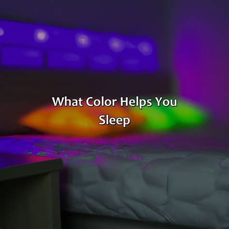 What Color Helps You Sleep - colorscombo.com