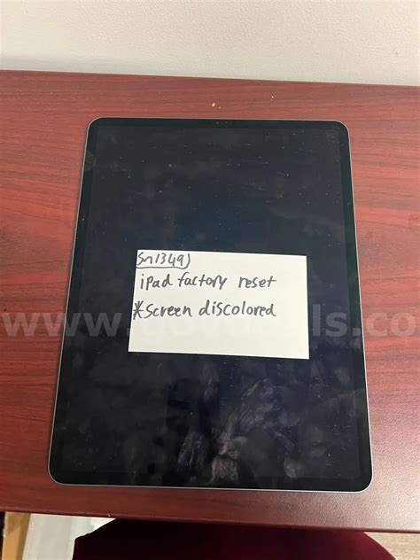 12.9" Ipad Pro(WiFi Only, 3rd Gen) Factory Reset **Screen Discolored ...