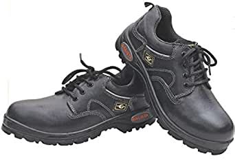 SAFETY MALL Galista Neptune Low Ankle Light Weight Leather Safety Shoes ...