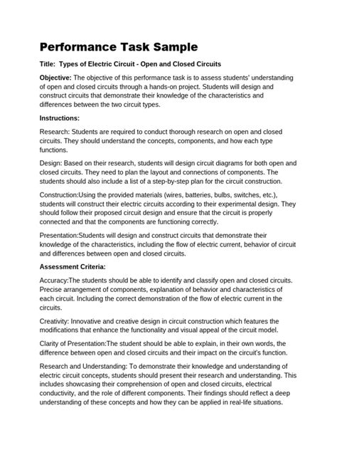 Image result for Performance-Based Task Examples