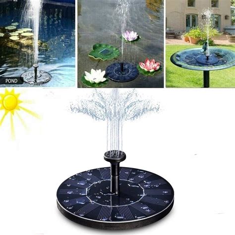 180L Solar Water Fountain Pool Pond Waterfall Foun... – Grandado