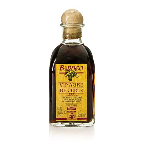 Sherry Vinegar Solera Reserva, 40 tahun, keasaman 8-9%, Barneo, 250ml ...