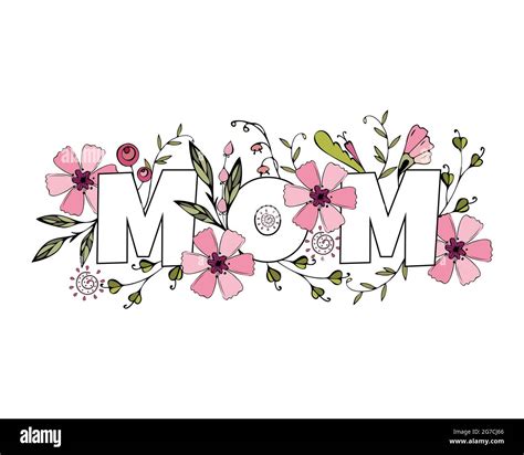 Mothers Day Flowers Drawings