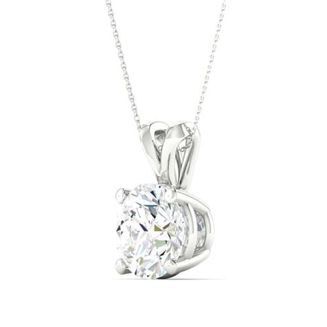 1 1/2 ctw Split Bail Round Solitaire Pendant