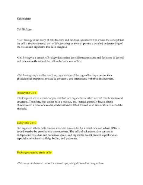 Image result for Cell Biology Lecture