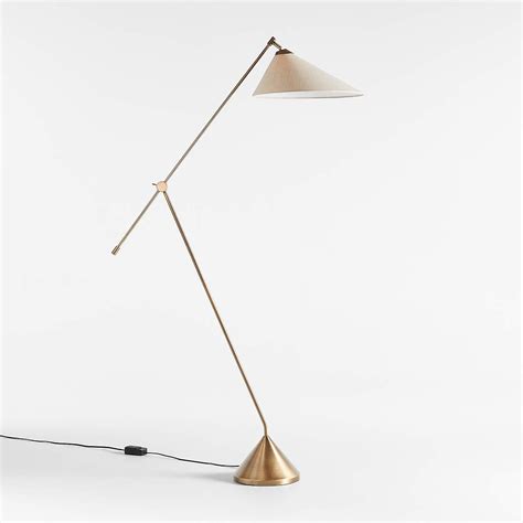 Avant Metal Articulating Floor Lamp with Fabric Shade 76" + Reviews ...