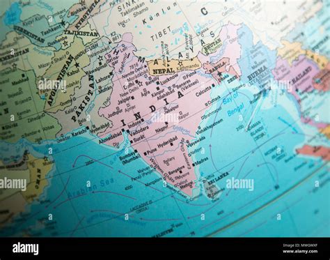 Indian Subcontinent On World Map