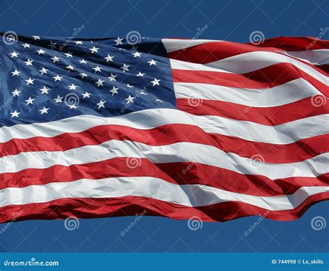 US/American Flag- Old Glory Stock Photo - Image of united, flowing: 744998