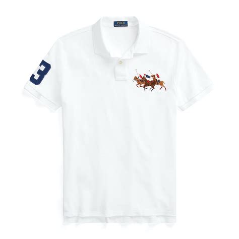 Buy Men White Signature Embroidered Polos Online - 761326 | The Collective