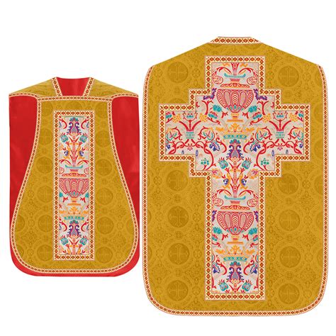 Coronation Tapestry Roman Chasuble with Braided Trims – JOHA VESTMENTS