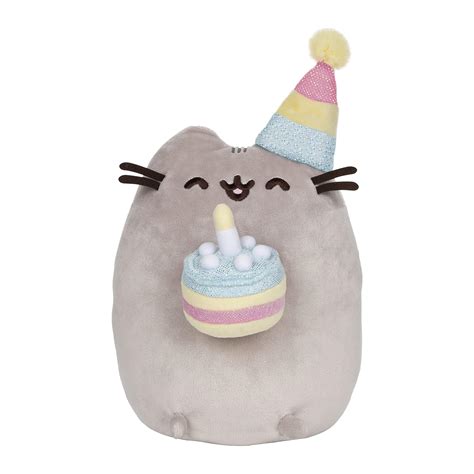 Buy GUND Pusheen Birthday Cake Plush Stuffed Animal Cat, 9.5 & Pusheen ...