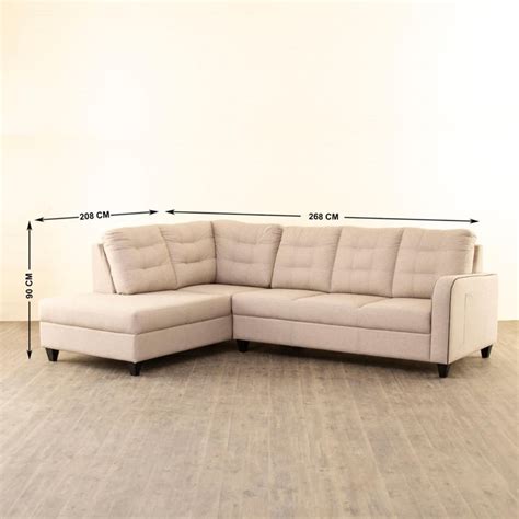 Buy Montoya Beige Fabric Left Corner Sofa from Home Centre at just INR ...