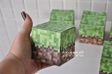 flavoli Papelaria Personalizada: Caixa cubo - Minecraft | Festa de ...