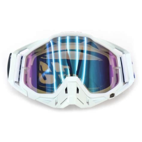 Xtremz Flexible 100 % Goggle With Nose Pad - White Color
