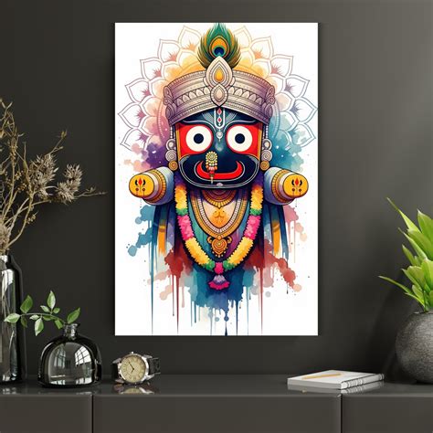 Dekozi Divine Jagannath Ji Wall Art – Symbol of Faith, Protection & Et ...