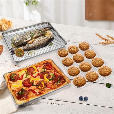 P&P CHEF Baking Sheets and Racks Set (2 Sheet + 2 India | Ubuy