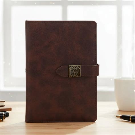Premium A5 Business Diary Brown l Ruled l Contains of 1 – Inkarto