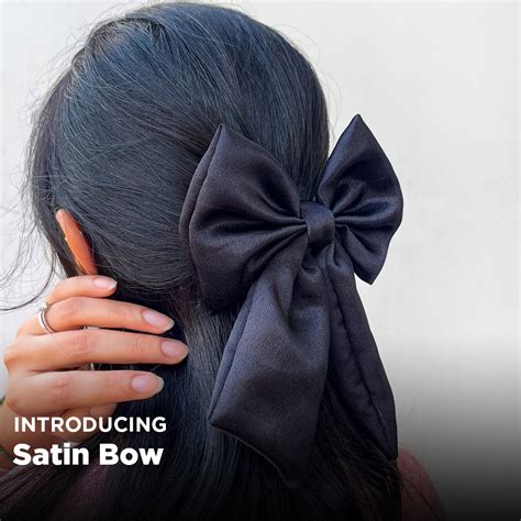 Black Satin Bow | Premium Ready Made Bow | Mydesignation