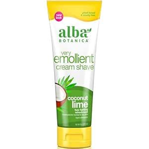 Alba Botanica: Very Emollient Cream Shave Coconut Lime, 8 oz (3 pack ...