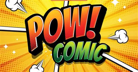 Pow Comic Cartoon Text Effect — Teletype